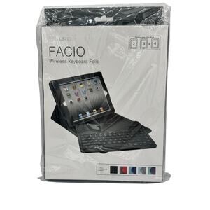 Facio Wireless iPad Keypad and Protective Cover Bluetooth in Black